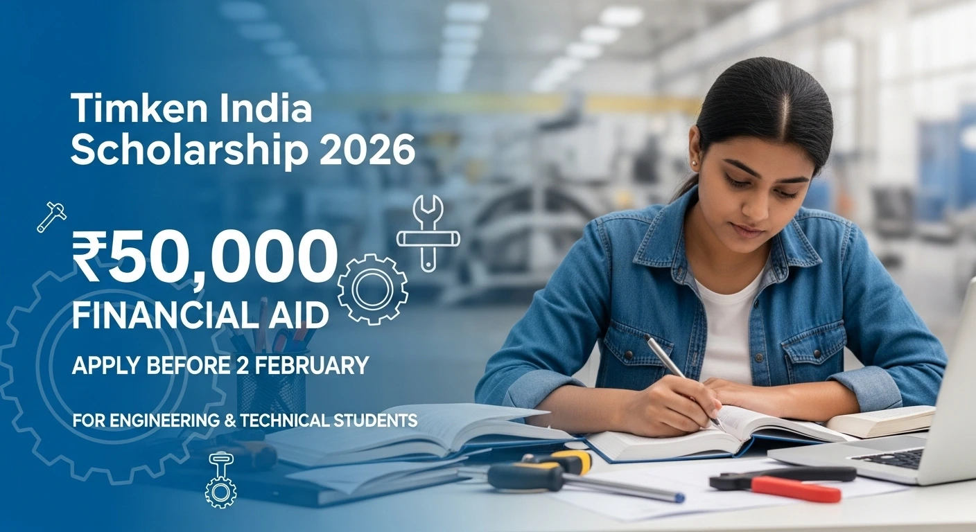 Timken India Scholarship 2026: Get ₹50,000 Aid (Apply Before Feb 2)